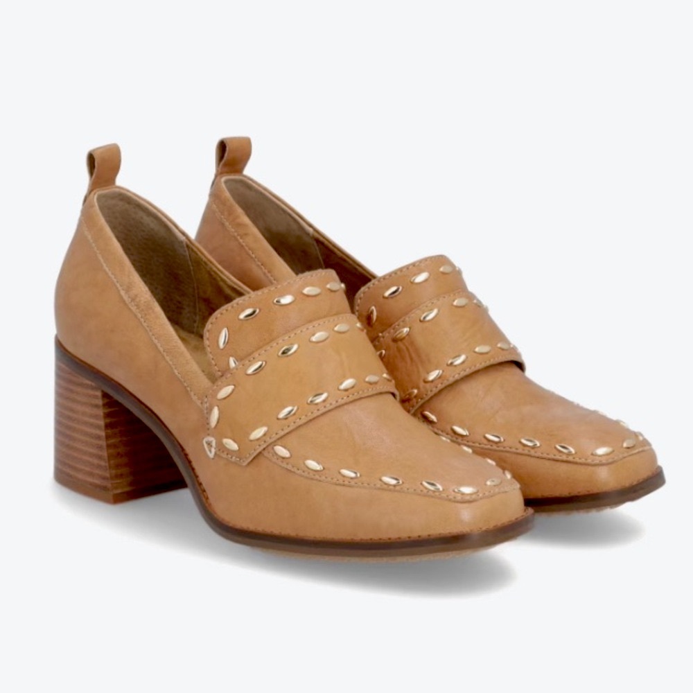Kelsi Dagger Brooklyn Involve Leather Loafer 2.25-inch Stacked Heel Size 9.5 - Picture 2 of 13